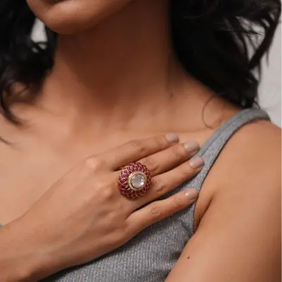 Indian Polki Ring